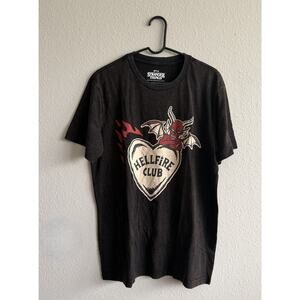 Stranger Things Hellfire Club Valentine’s Day Graphic Tee – Large